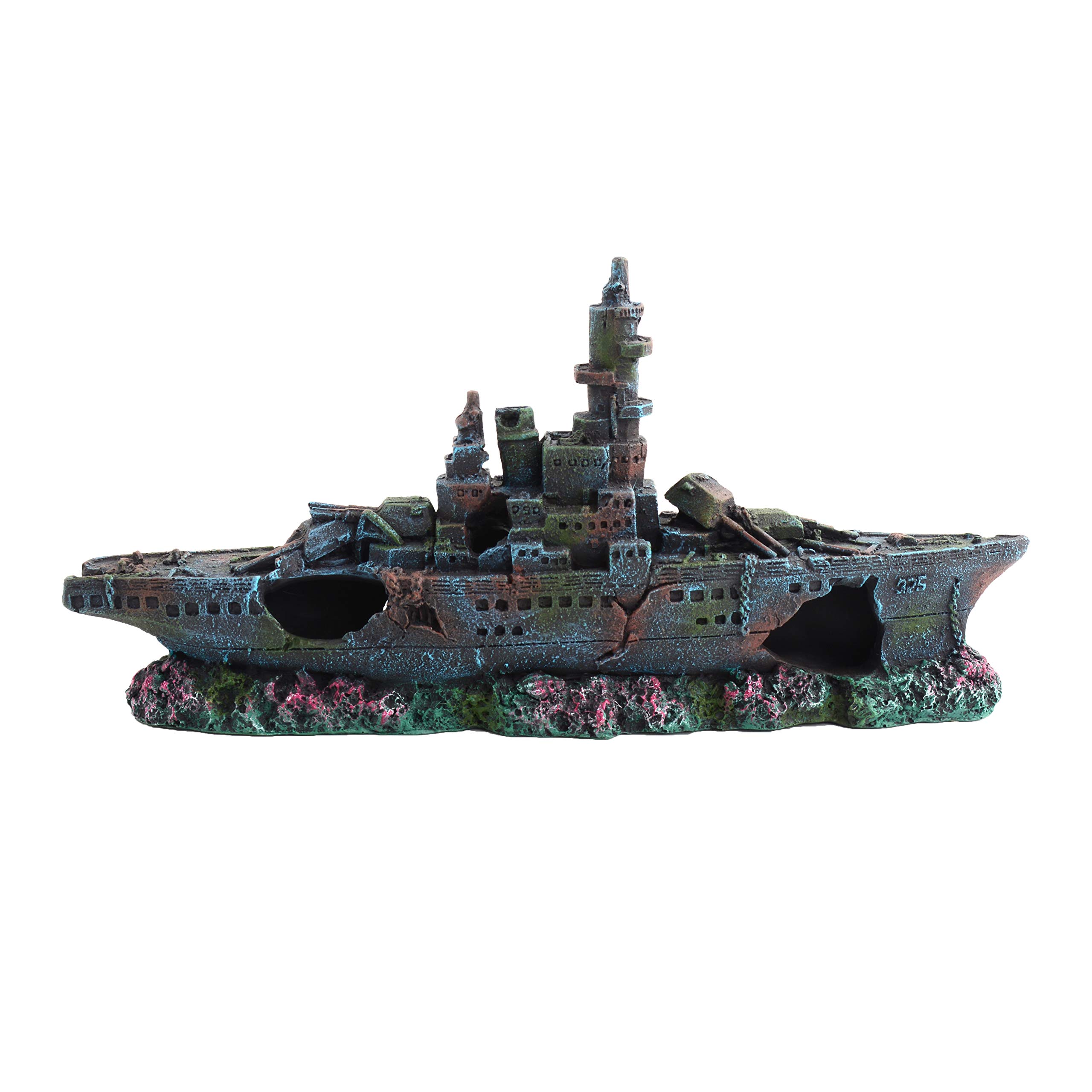 Askoll 281200 ORNAMENT WARSHIP M 24X4.5X11.5, Medium