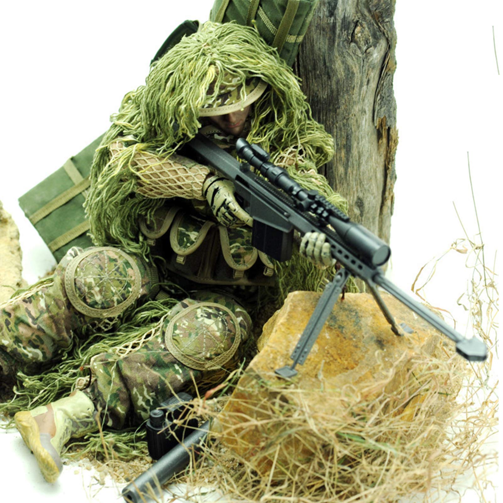 Leying 1/6 Scale Soldier Action Figure 12 Inch Sniper Barrett Military Model Collection Realistic Toys
