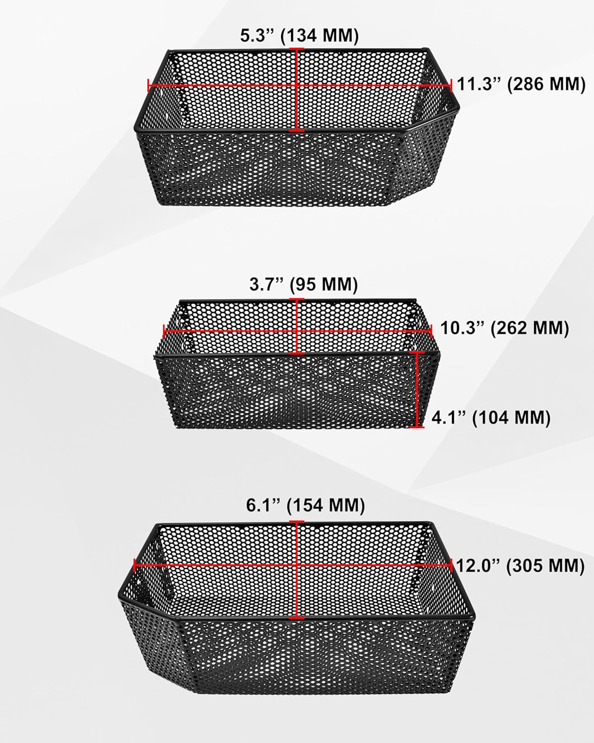 SAUTVS Inner Front Storage Basket Compatible with E-Z-GO TXT Accessories, Combined Front Inner Dash Tray Storage Organizer Compatible with EZGO TXT, No Drilling, Larger Compartment