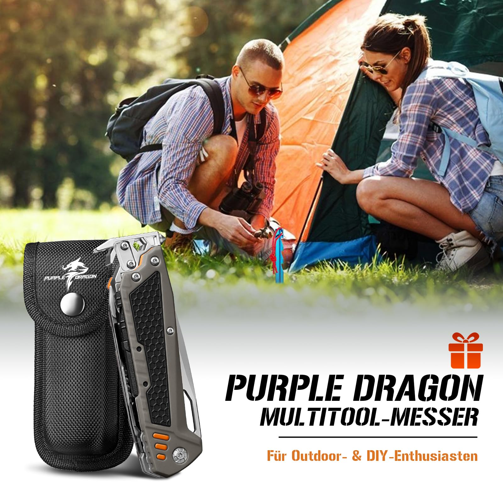 Purple Dragon Großes Messer Geschenke für Männer