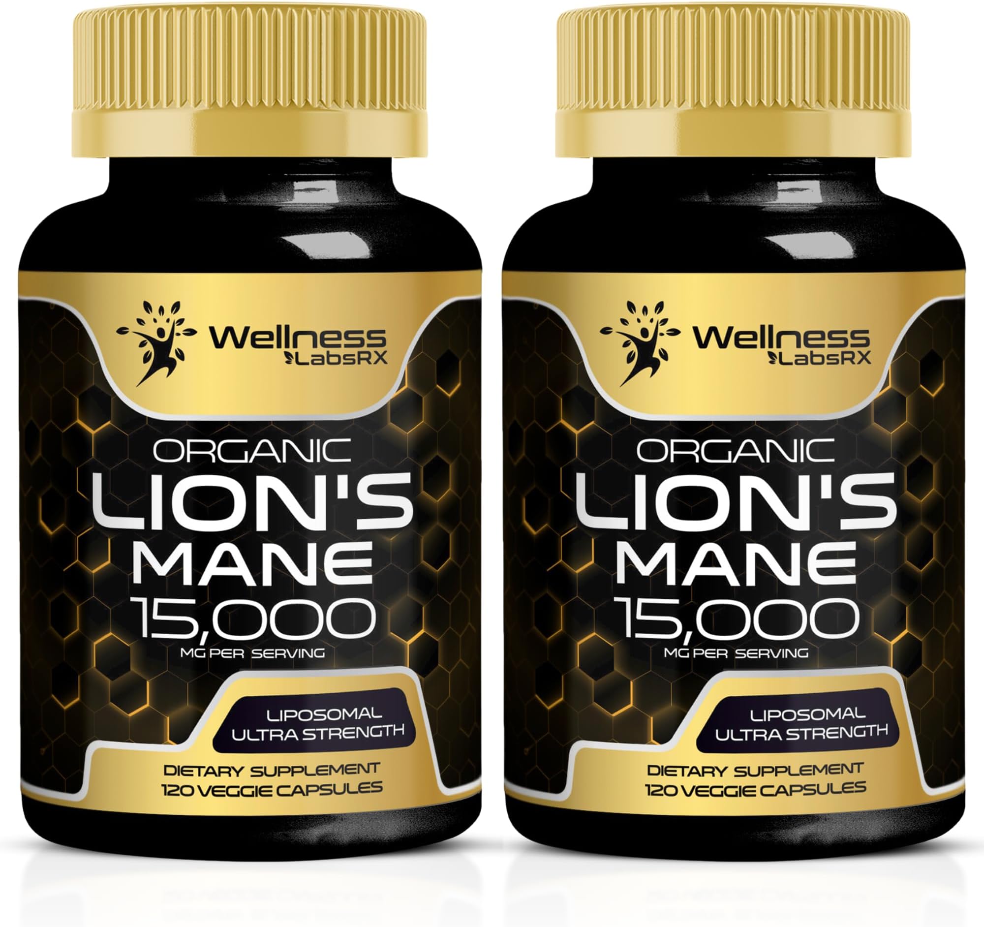 Mushroom Supplement 10x Complex Lions Mane, Turkey Tail