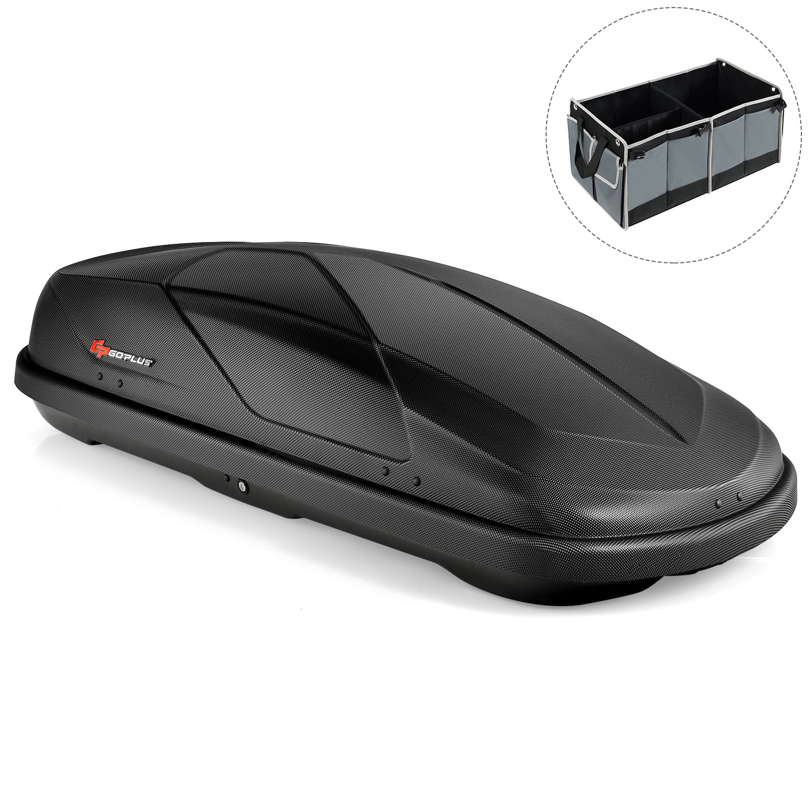 Buy Goplus Cargo Box, Waterproof Rooftop Cargo Carrier with Car Trunk