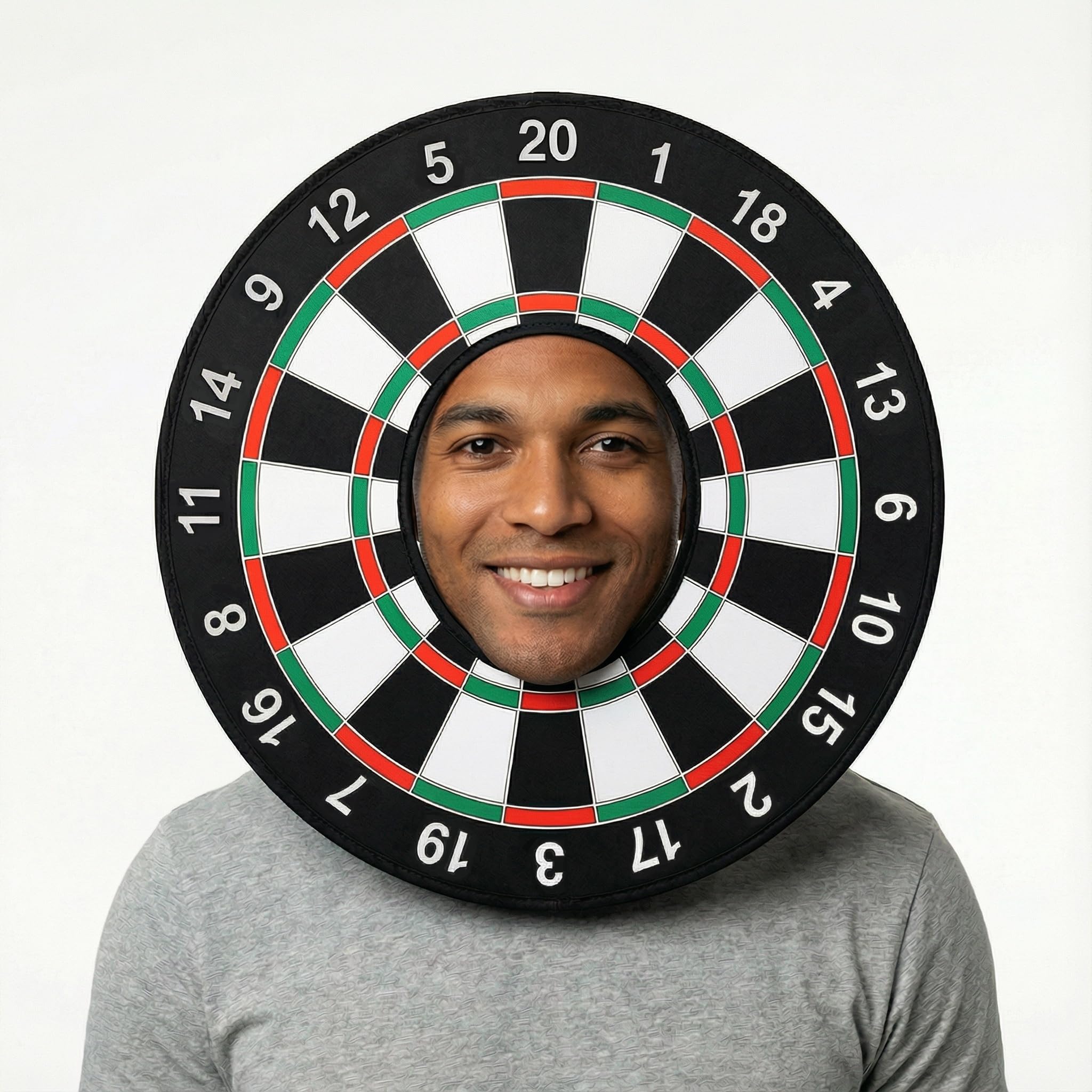HENBRANDT 2 x Adult Dartboard Hat Novelty 43cm Bullseye Themed Sports Fan Darts Board Halloween Costume Cosplay Stag Night Headwear Unisex Fancy Dress Costume Accessory for Men and Women