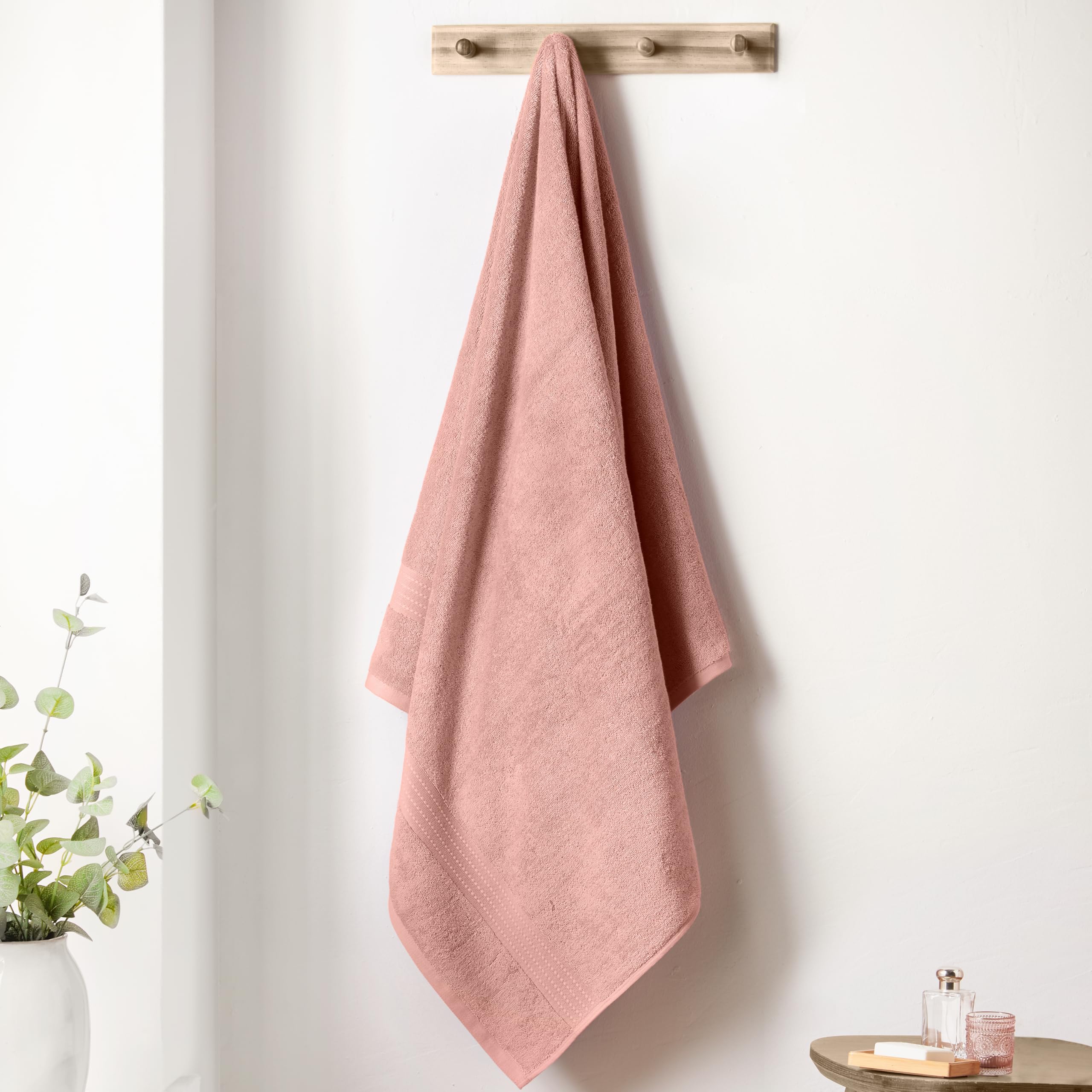 Rackhams Pink Supima Cotton Towel - Bath Sheet