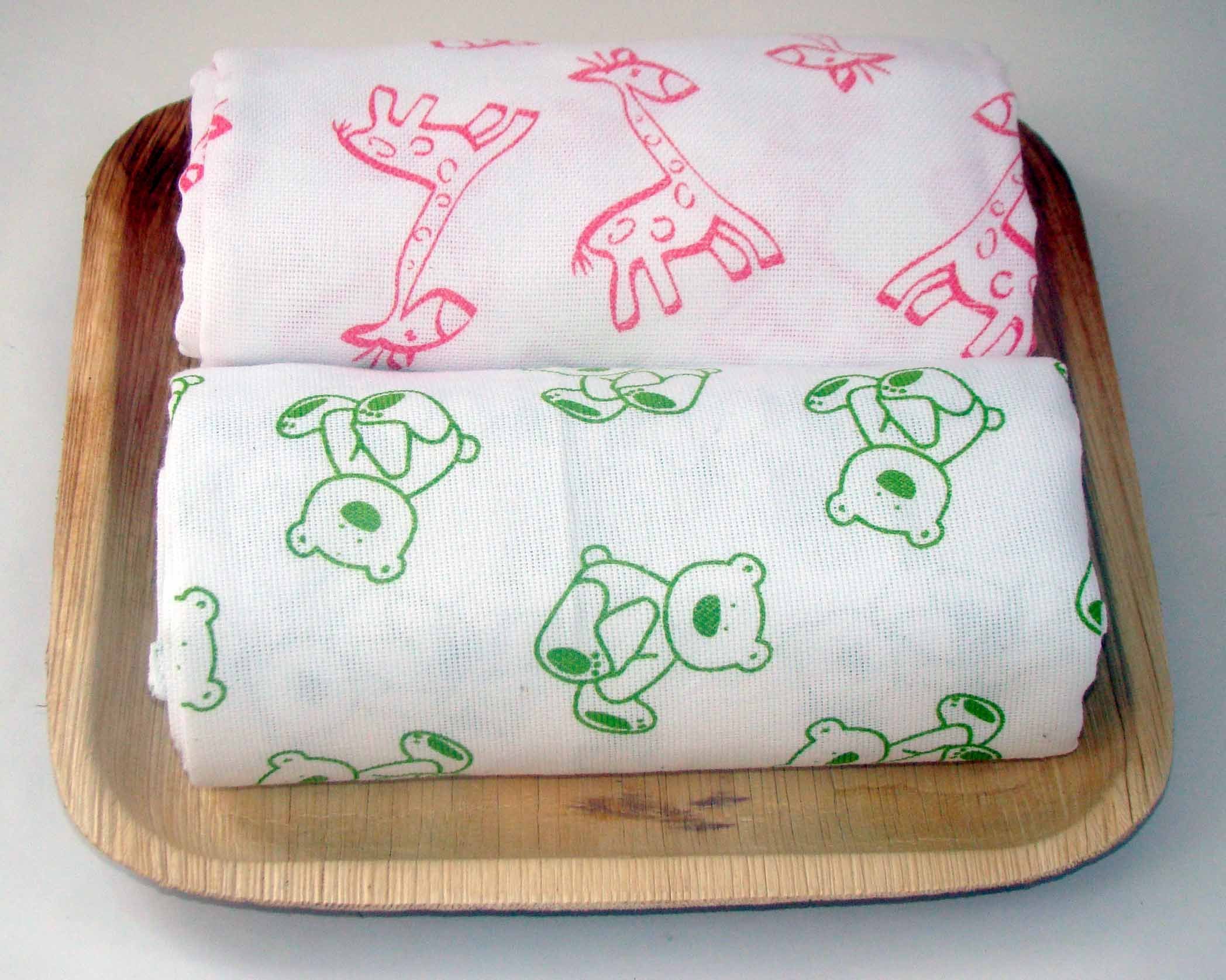 looms & weaves - 2 Handloom Printed Towel (60" x 30")