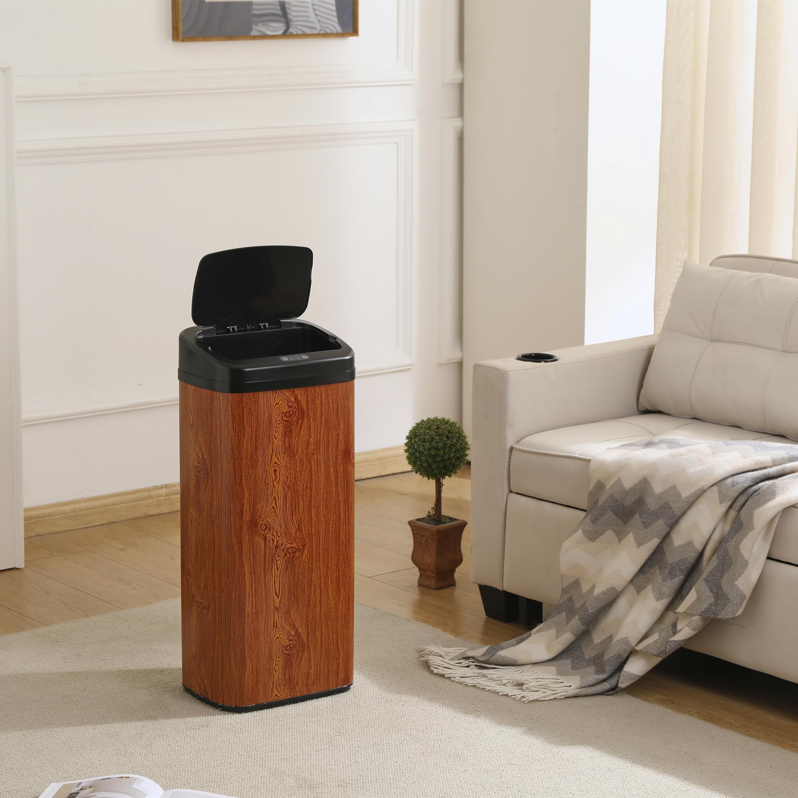 Amazon｜OSJ ゴミ箱 45l センサー ふた付き 大容量 自動 スリム 自動