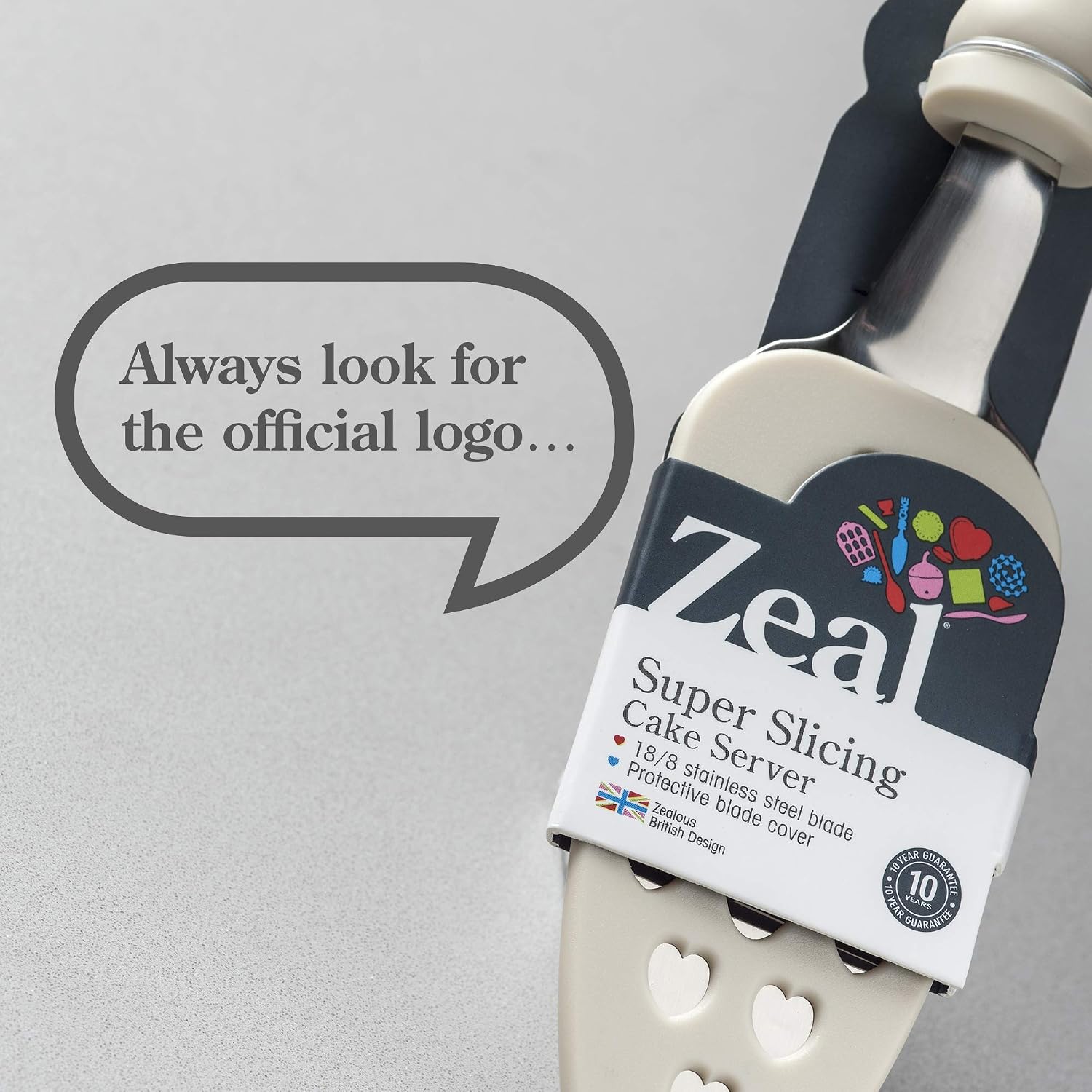 Zeal NB16C Cake Server, Cream