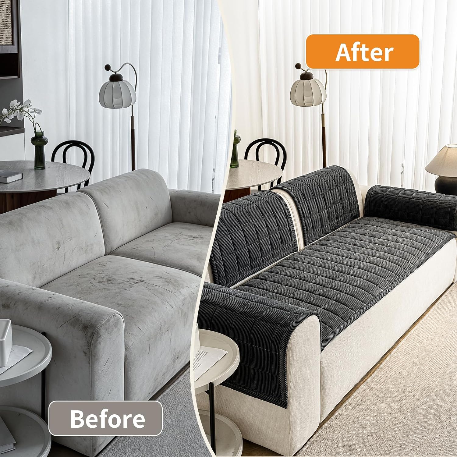 Couch Covers for Dogs, Non Slip Washable Pet Couch Covers for Sofa image 5