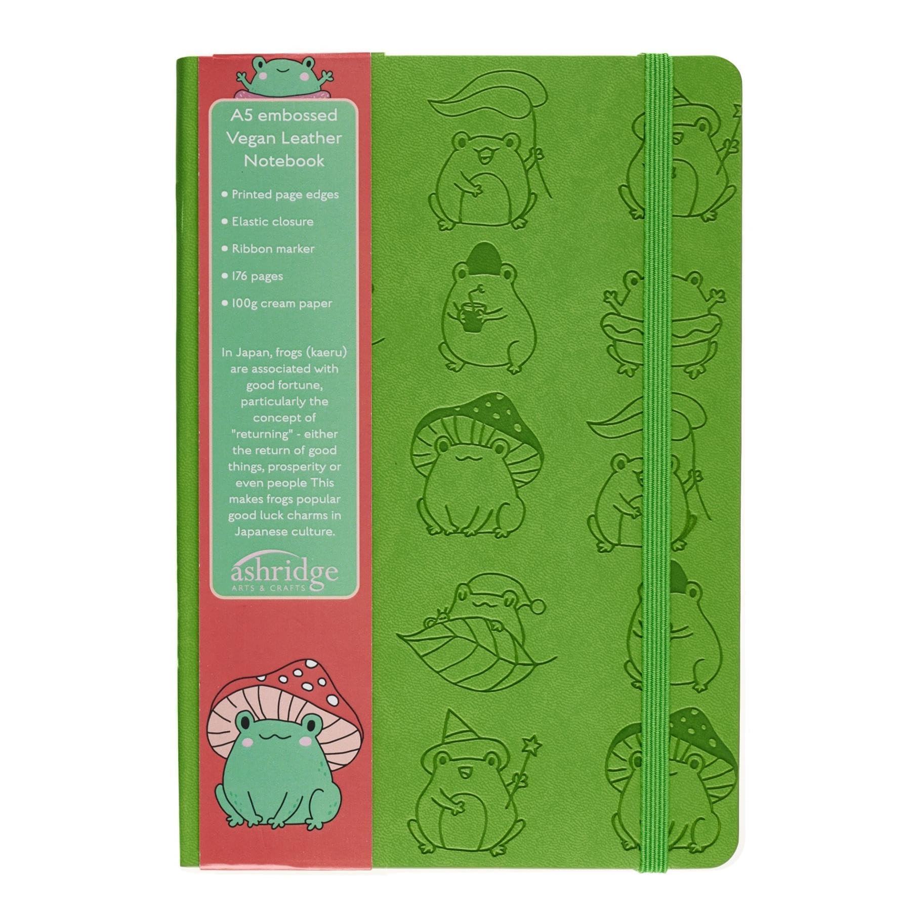 Ashridge A5 Embossed Lined Notebook – Frog