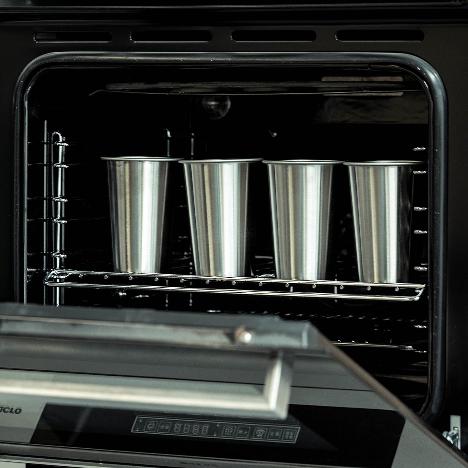 MEWAY Premium Stainless Steel Cups 16 oz Pint Cup Tumbler (8 Pack) - Premium Metal Cups - Stackable Durable Cup,Chilling Beer Glasses, for Travel, Outdoor, Camping, Everyday - Image 6