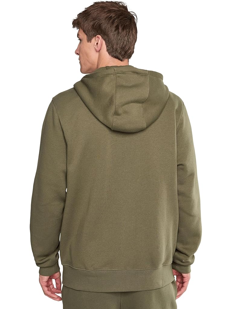 Olive Nike Club Full-Zip Fleece Hoodie