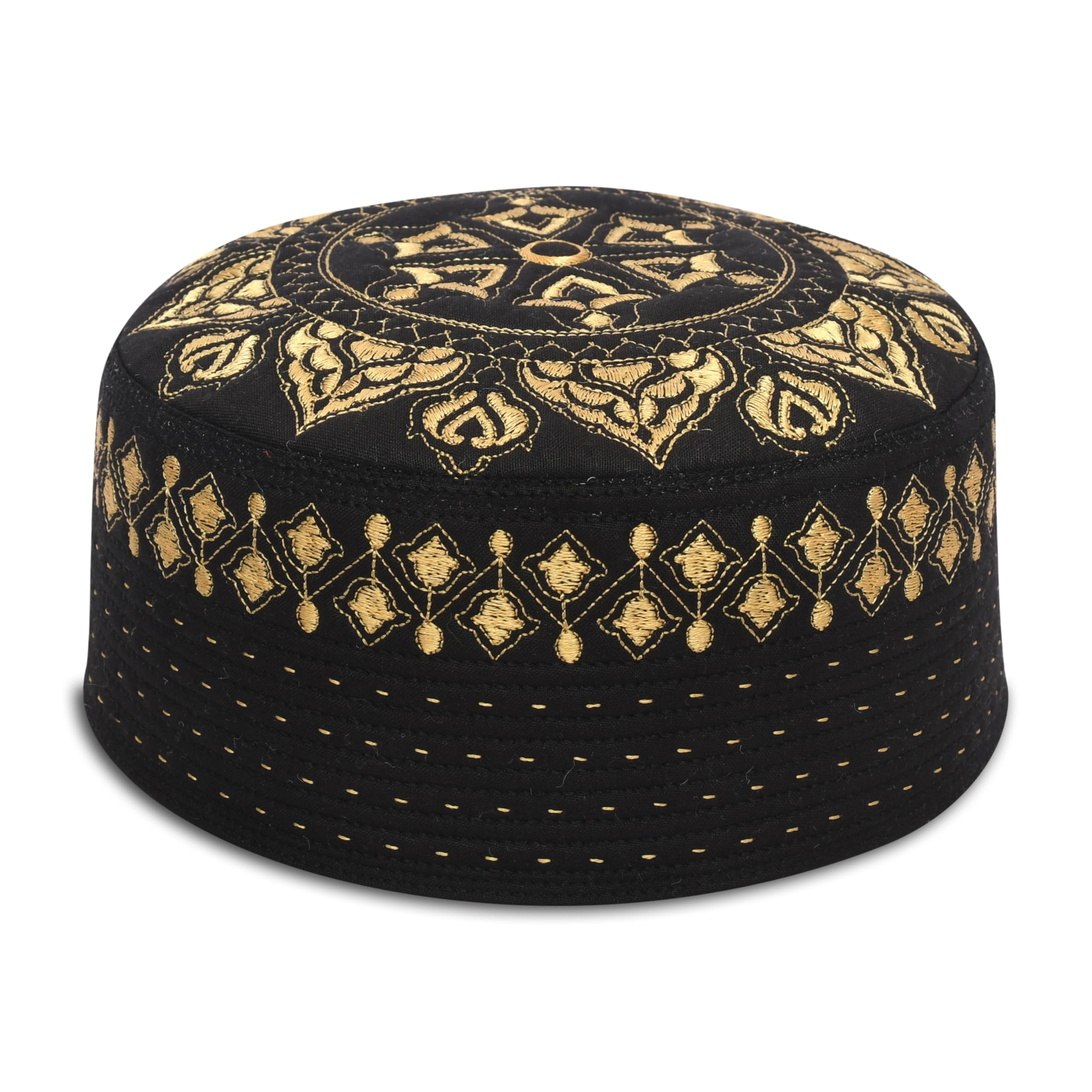 Muslim Prayer Cap | Designer Islamic Namaz Topi | Comfortable Fit Skull Cap-image-24