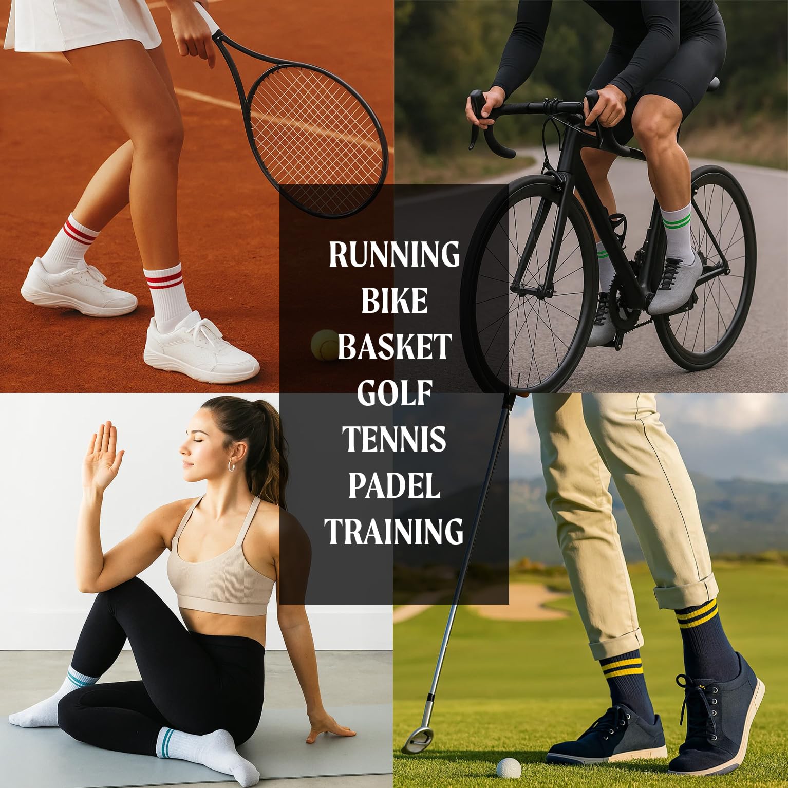 CALZITALY PACK 2-3-4 PAIA Calze Sportive Unisex, Calze tennis Padel Running Crossfit Fitness, Calze Tecniche Spugna, Calzini Cotone Antivesciche | MADE IN ITALY