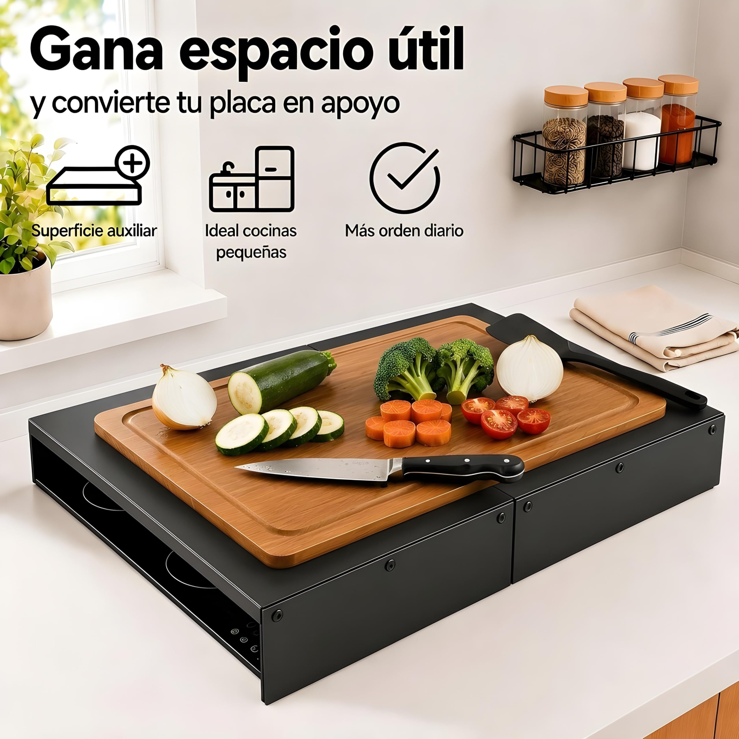 Tapa para Vitrocerámica Extensible, Tapa Encimera Gas, Protector Induccion