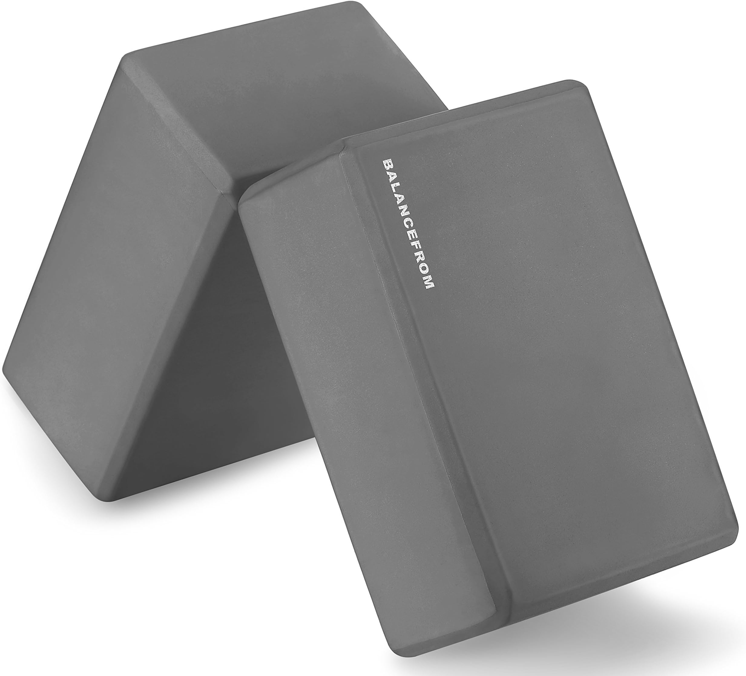 'Signature Fitness Set of 2 High Density Yoga Blocks, 9''x6''x4'' Each, Pair, Multiple Colors'