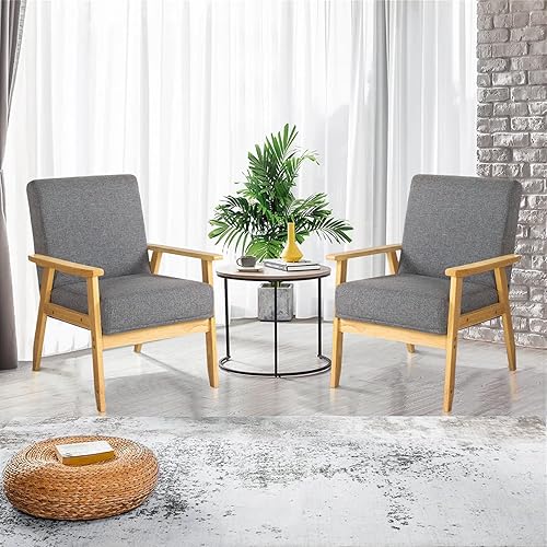 Miniatura 6 de OLYMSOLD Silla moderna de mediados de siglo, silla de acento bohemio, sillón de acento, silla de mediados de siglo, sillas decorativas para