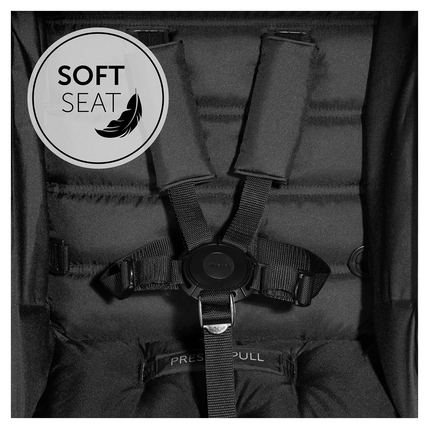 Hauck Rapid 4 Nero Passeggino fino a 22 kg Ruote Antiforatura Pieghevole