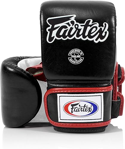 Miniatura 9 de Fairtex TGO3 - Guantes de boxeo Muay Thai para hombres, mujeres, niños, diseño especial de pulgar abierto, guantes de MMA, kickboxing, gimnasio,