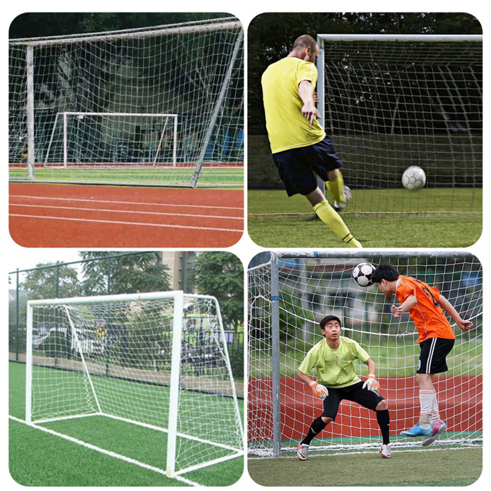 Portería de fútbol de peso ligero, plegable, red de fútbol para interiores, deportes y exteriores, repuesto de red de fútbol
