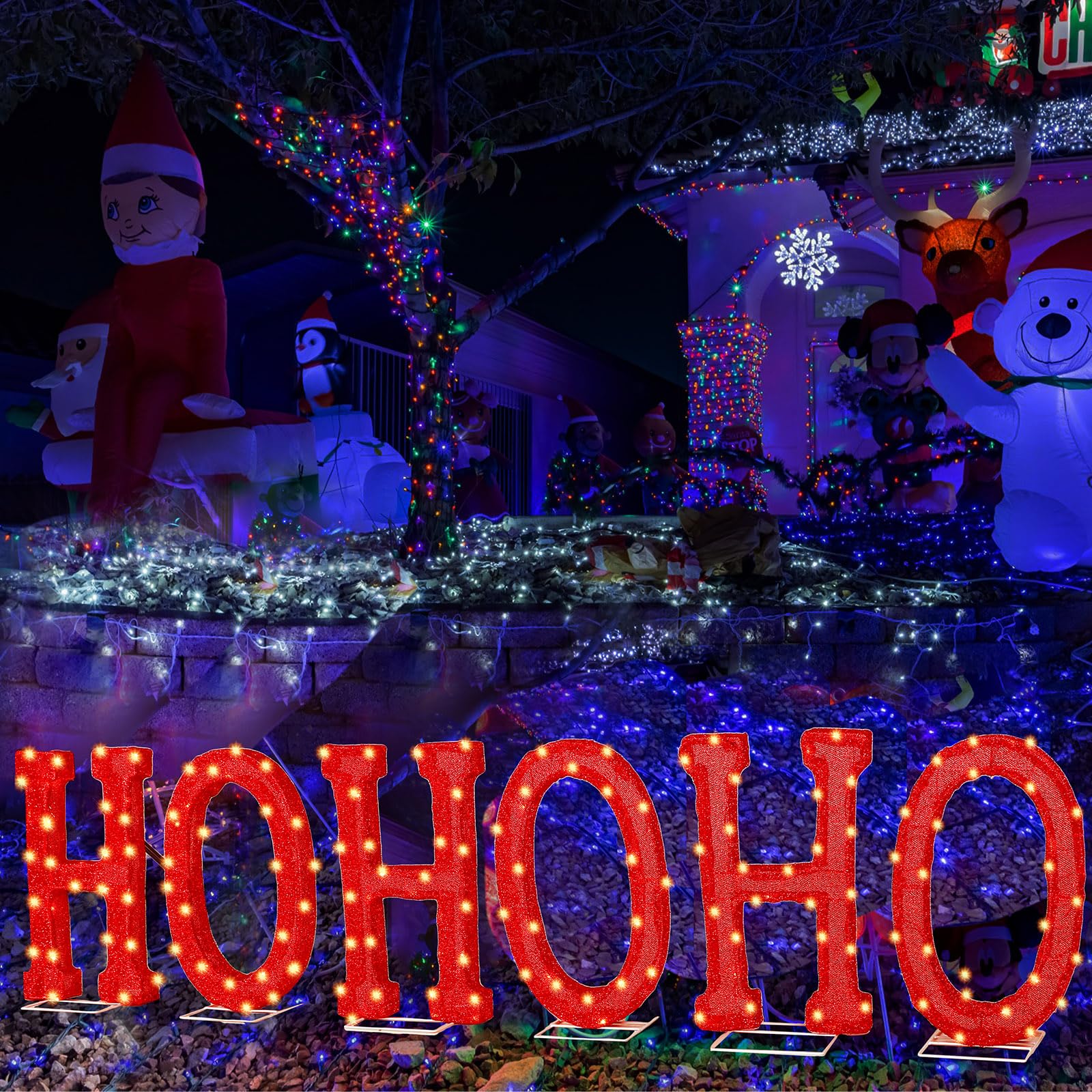 Amazon.co.jp: Tradder アウトドアクリスマスデコレーション LED文字