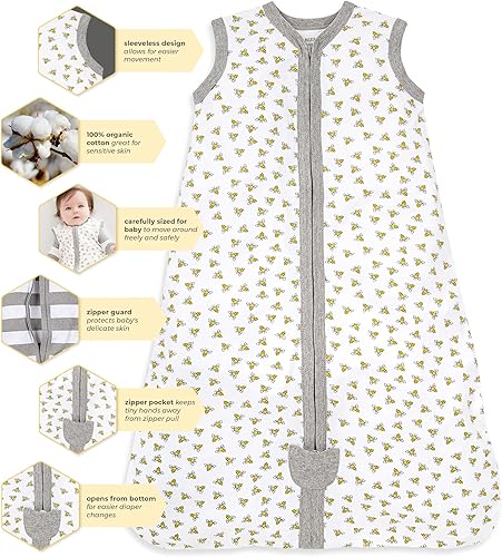 Miniatura 3 de Burt's Bees Beekeeper - Manta unisex para bebé, de algodón 100% orgánico para usar