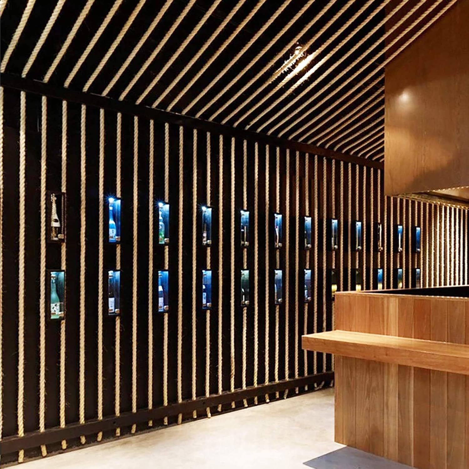 100% Cotton Rope, 1 inch x 48 feet, Beige, Thick Twisted, for Crafts, Sports, Home Decor, Wedding