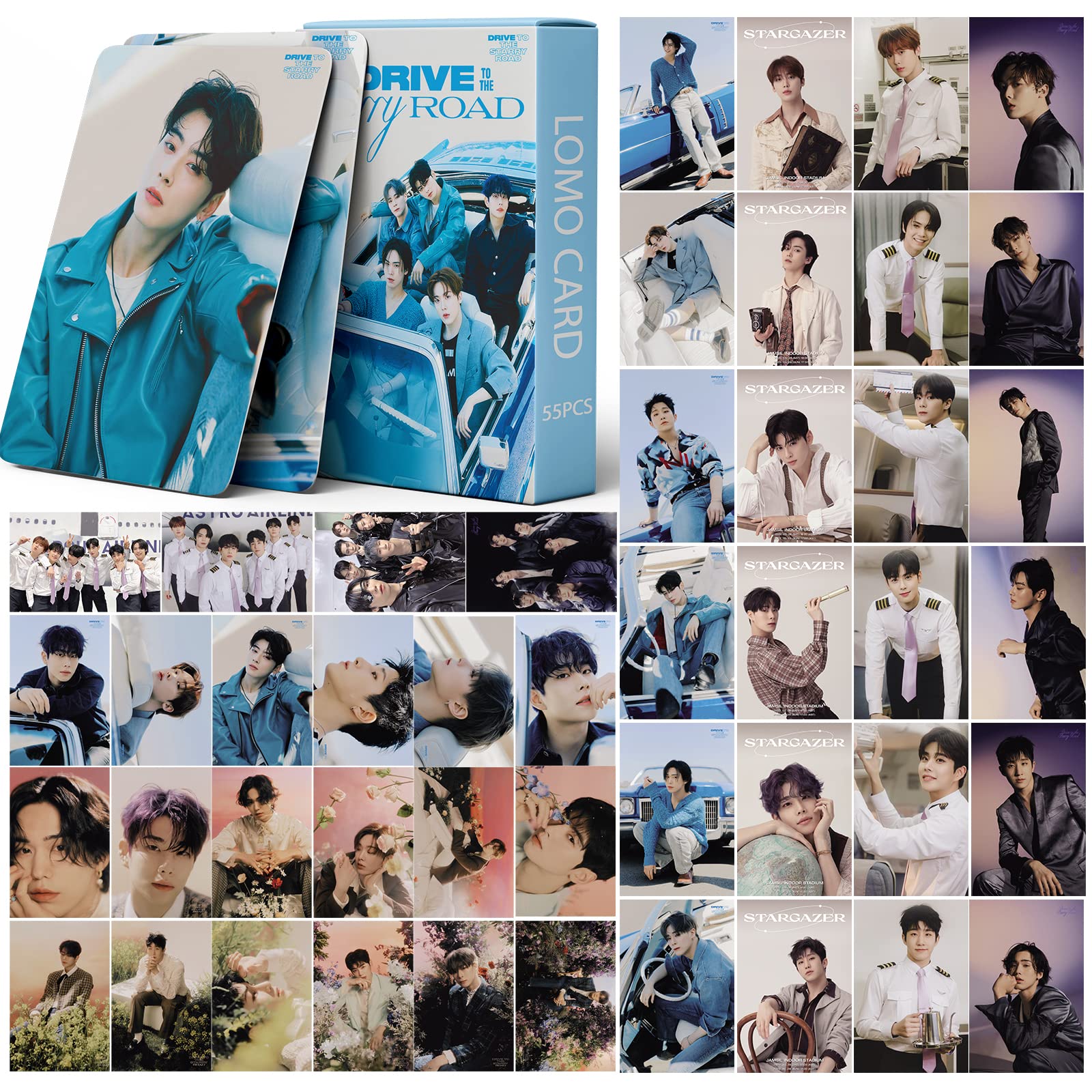PYAJUU ASTRO Photo Cards 55pcs ASTRO Drive to the Starry Road New