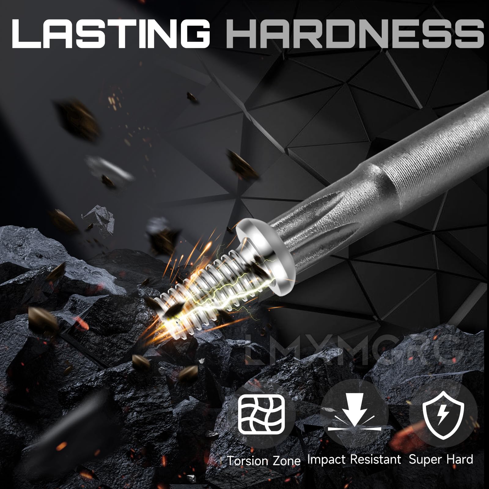 Lot de 11 embouts Torx de sécurité 6 points en forme d'étoile - Tournevis magnétique S2 en alliage d'acier avec tige hexagonale de 6,35 mm TT6-TT40 (50 mm)