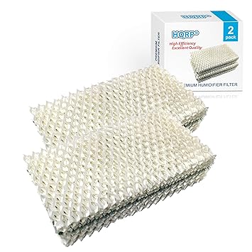 HQRP 2-pack Humidifier Wick Filter for Emerson HD1205 HD12050 HD1211 HD12110 HD12111 HD2412 HD24120 HD24121 MoistAIR + HQRP Coaster