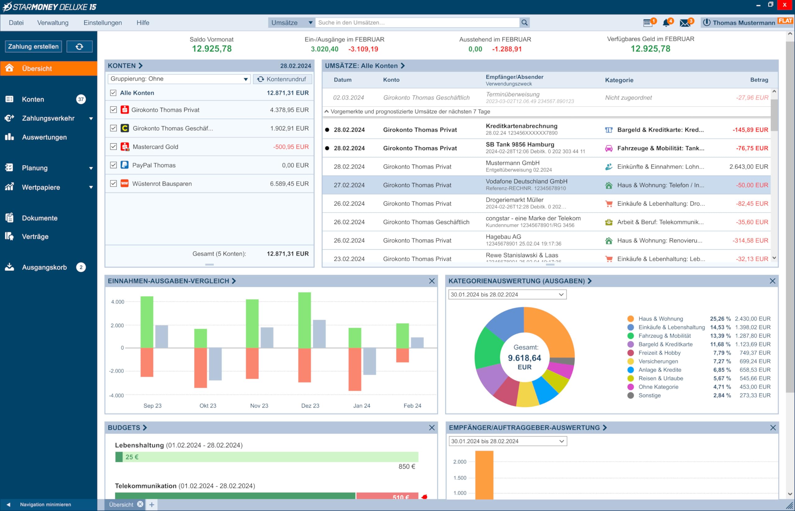 StarFinanz: StarMoney 15 Deluxe Jahreslizenz inkl. Premiumsupport