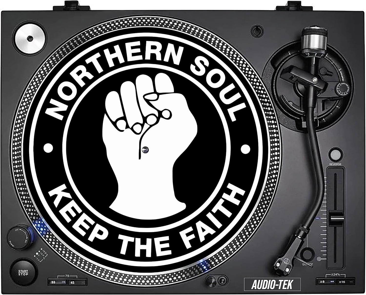 Northern Soul Keep The Faith DJ Slipmat Slipmats Turntable Decks
