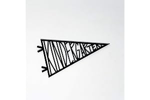 First Day Of Preschool Pennant Sign | Black Stain