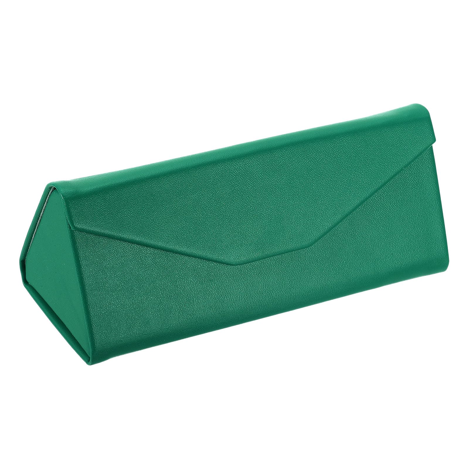 PATIKIL Foldable Glasses Case, Triangle Magnetic Sunglasses Organizer Case PU Leather Hard Eyeglass Case (1 Pcs)