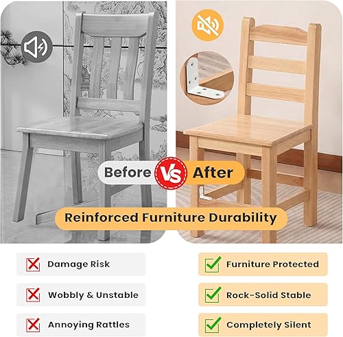 Miniatura 32 de Alise Soportes flotantes para estantes resistentes en forma de L, soportes de esquina de ángulo negro para estantes, soporte de estante reforzado