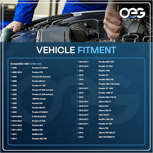 Miniatura 4 de Piezas de OEG nuevo arrancador compatible con Arctic Cat 700 TBX 2010-15, 550i 2012-14, 550 TRV LTD 2013-15, 650 H1 4x4 Auto Mud Pro 2010-11 0825011