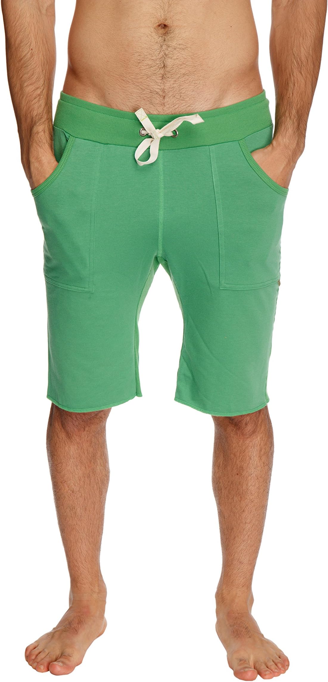 4-rth Men's Eco-Track & Yoga Gym Short Modal French Terry Made in America Caliifornia Stretch Fit European Tennis Pockets