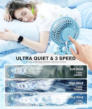 Amazon | JZCreater USB扇風機 静音 卓上扇風機 3段階風量調節 26db超