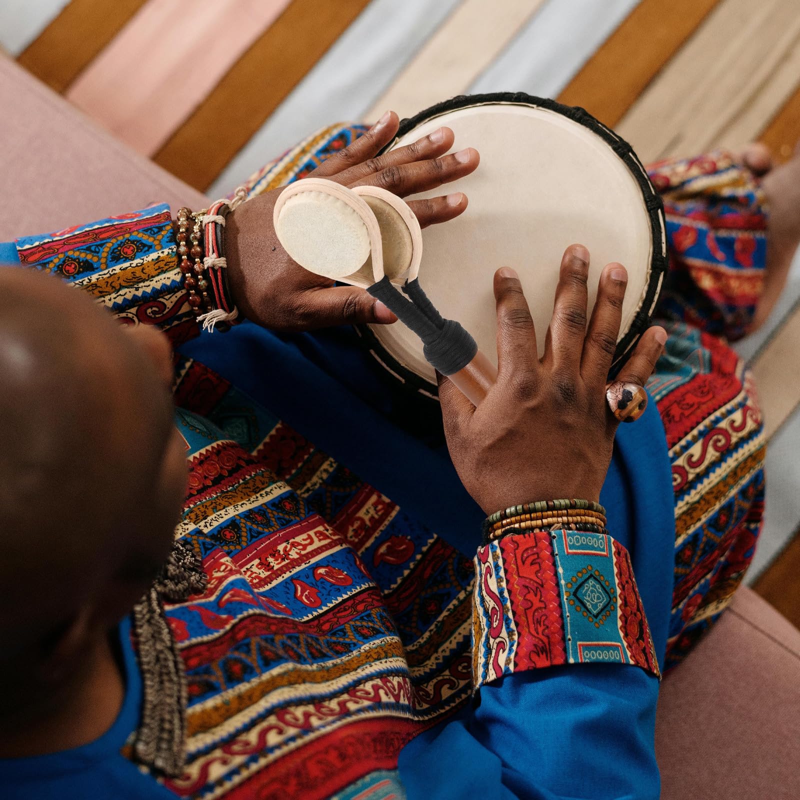 Maracas à Double Percussion, Instrument à Main Ethnique Traditionnel