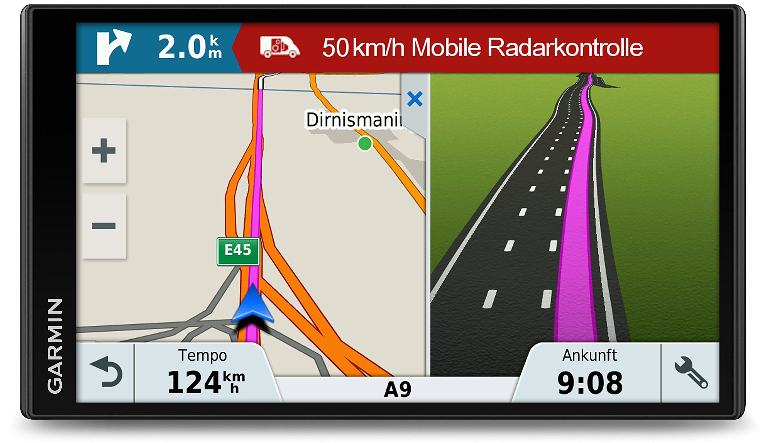 Garmin - DriveSmart 61 LMT-S - GPS Auto - 6,95 Pouces - Cartes Europe 46 Pays - Cartes, Trafic, Zones de Danger gratuits à Vie - Appels Mains Libres - Wi-FI intégré (Reconditionné)