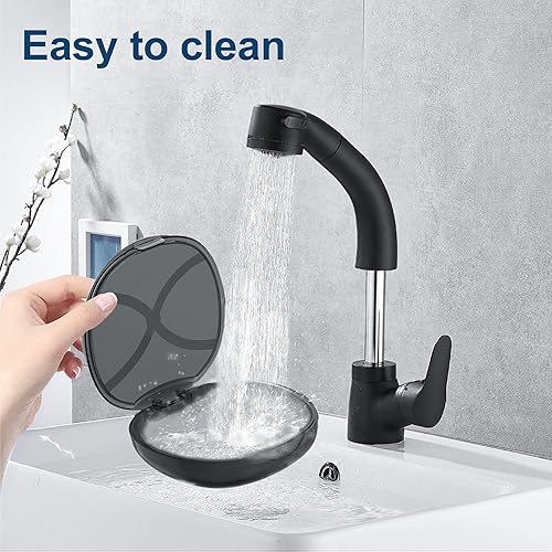 Miniatura 5 de Estuche de retención con orificios de ventilación, estuche protector bucal contenedor de almacenamiento dental (negro)