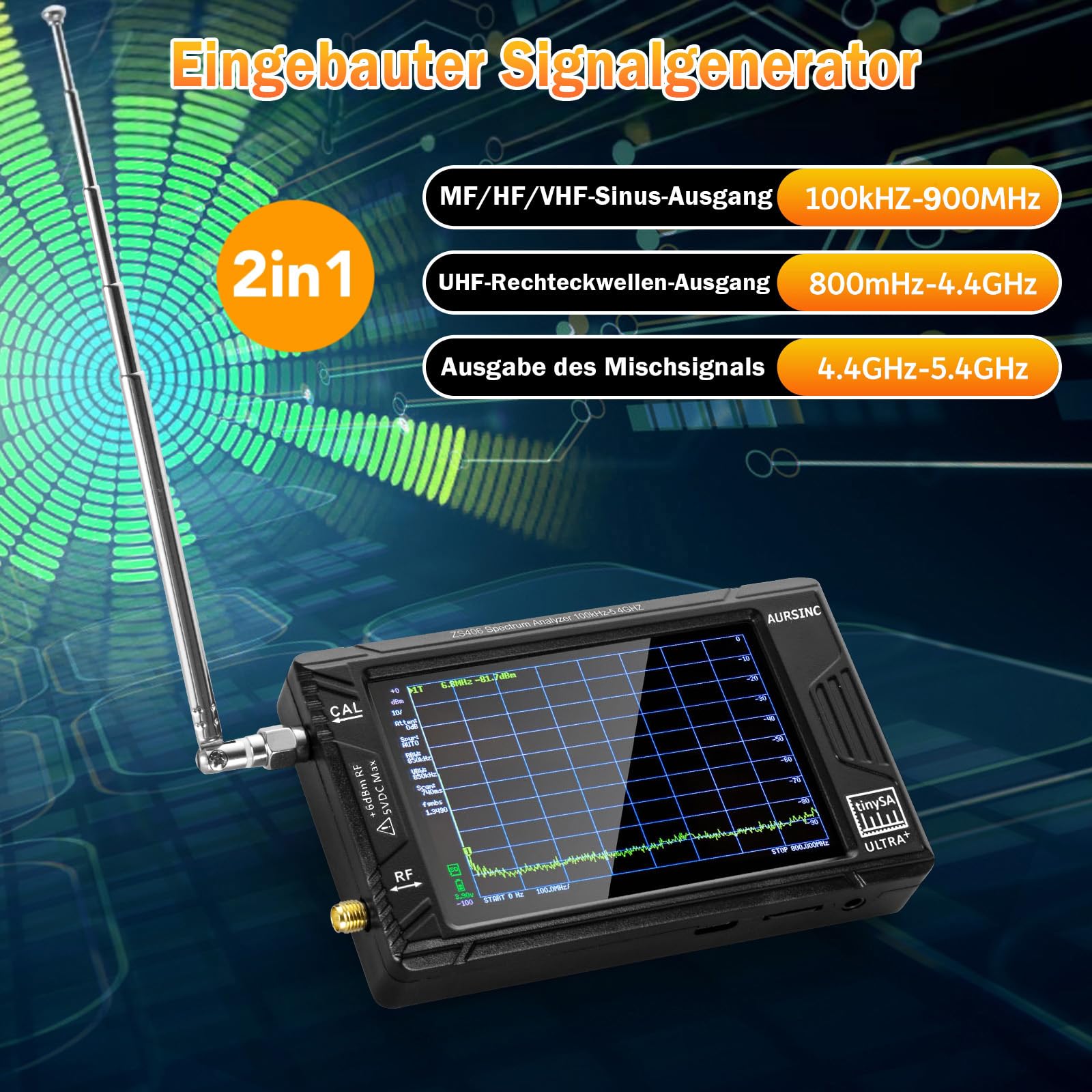 Vektornetzwerkanalysator ULTRA 4 - Professionelles Messgerät 100kHz Bis 5,3GHz