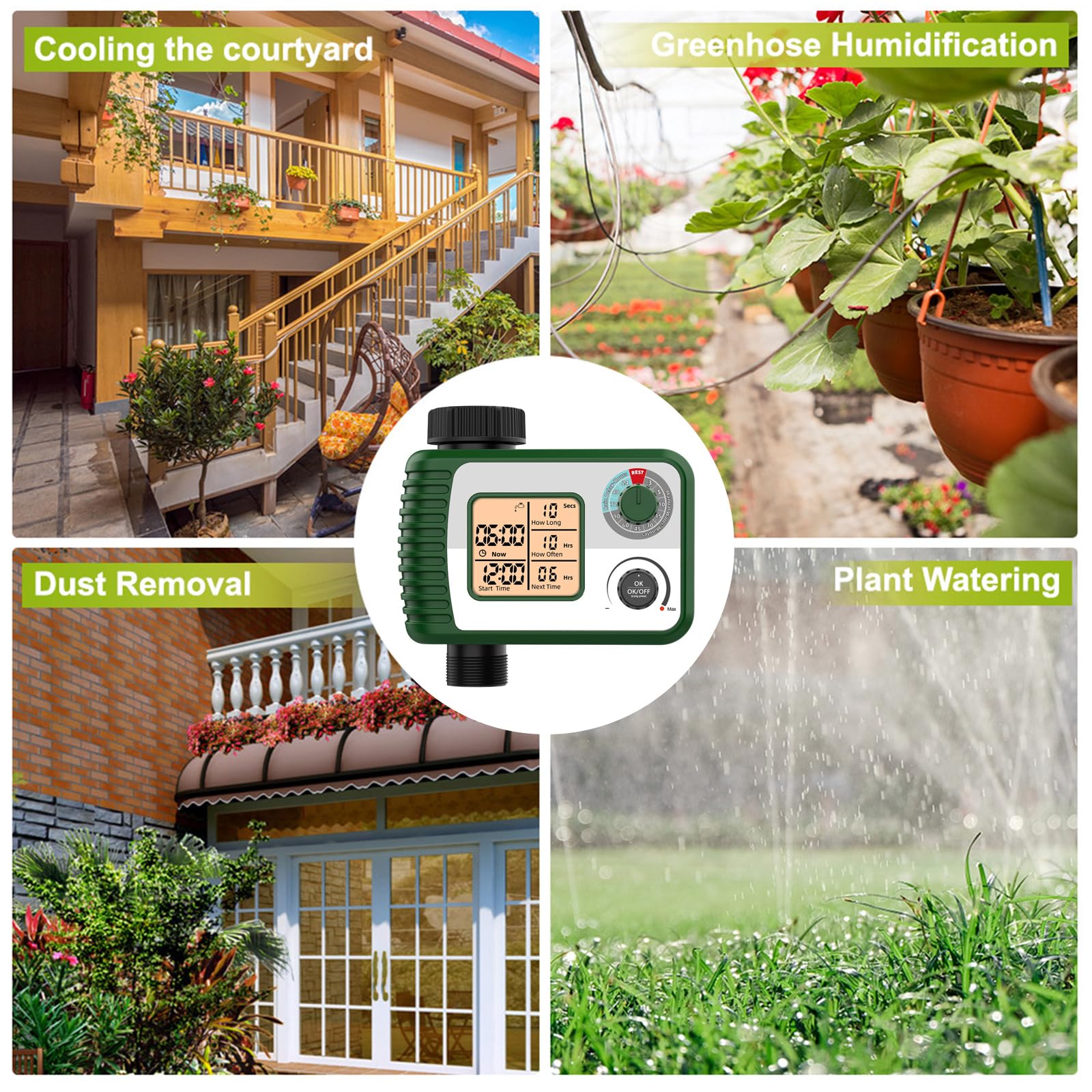 Temporizzatore Automatico per Tubo da Giardino con Pioggia per Un ' efficiente irrigazione Controller per sistemi irrigazione
