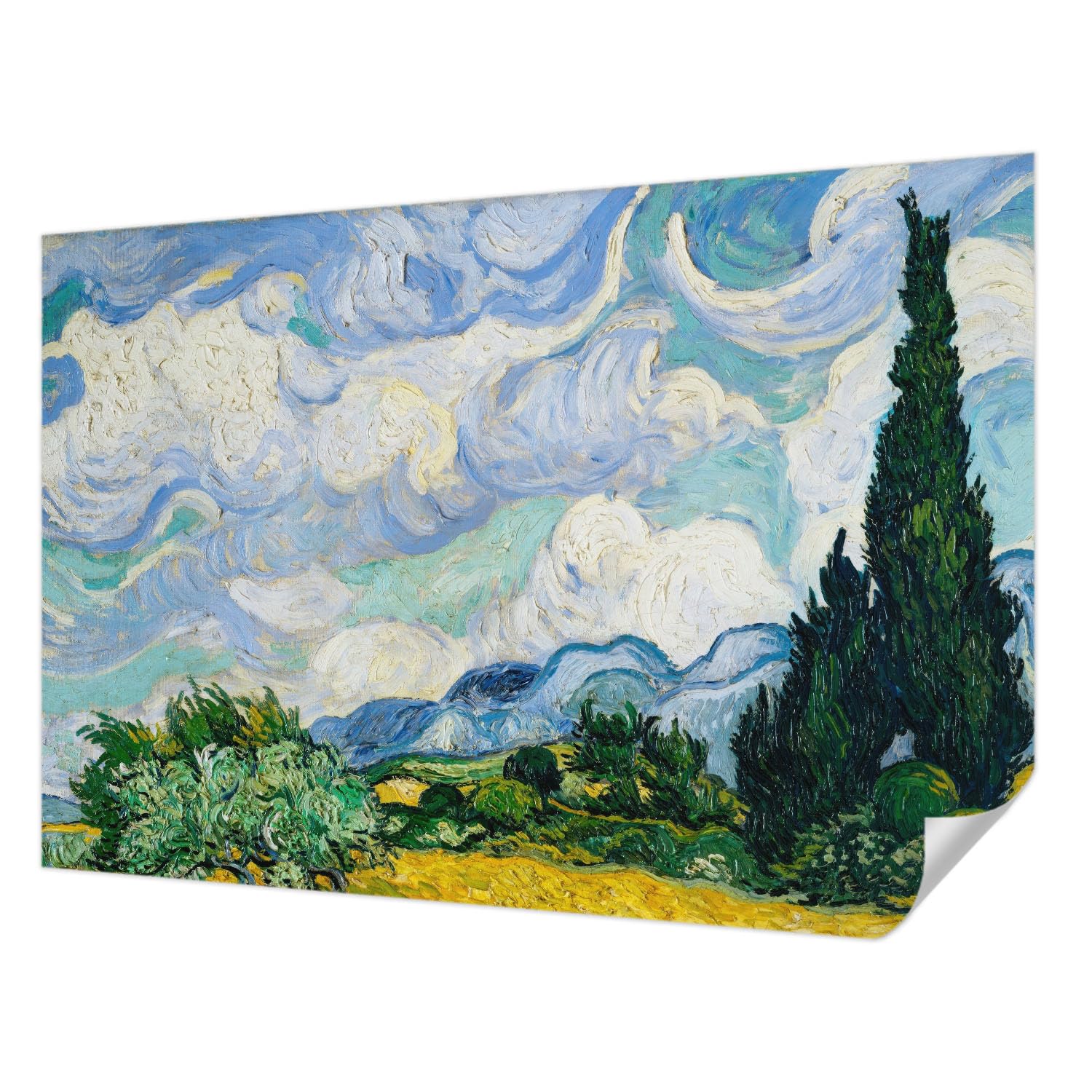 Papier peint panoramique haute qualité Tulup Nuages expressifs salon