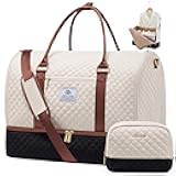 2 in 1 Garment Bag for Women with Shoe Pouch, Convertible Hanging Suit Bag Suitcase, Carry On Travel Duffel Bag with Toiletry Bag, Waterproof Weekender Bag for Business, Trip, Wedding