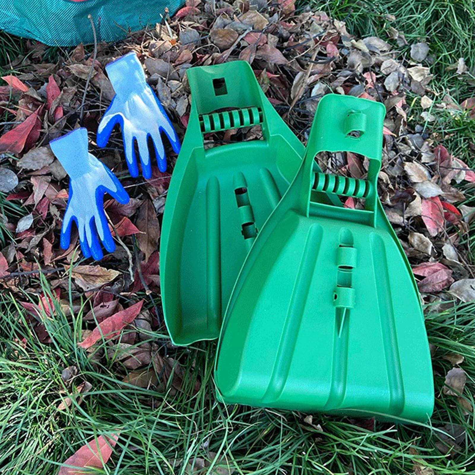 Ergonomische Handrechen, geeignet für Familiengärten, einfache Bodenarbeit mit sicheren Materialien und Mehrzweck-Funktionalität, 2 Stück, ergonomisches Gartenwerkzeug