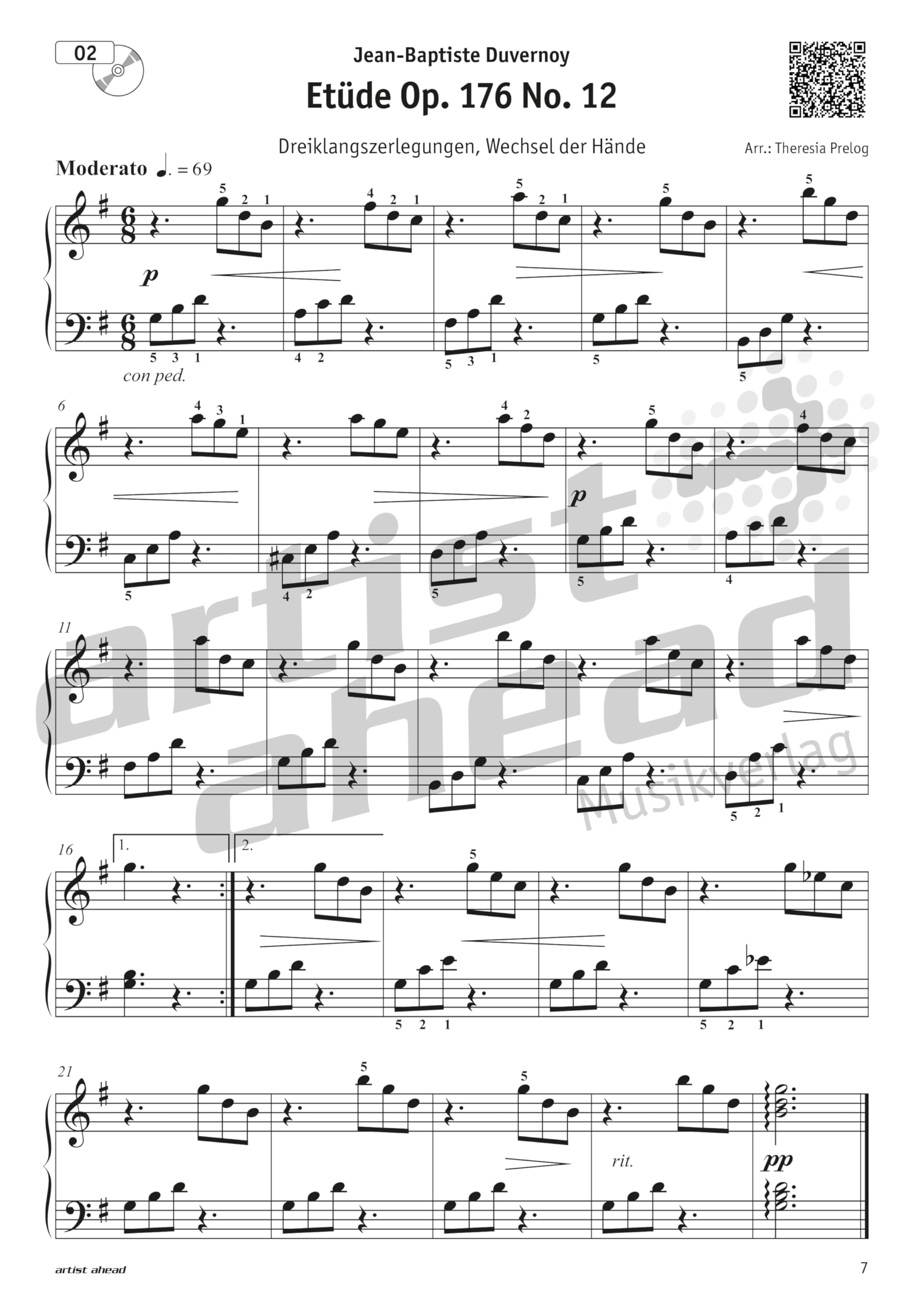 Meine schönsten Etüden für Klavier: 26 leicht spielbar arrangierte Etüden der Klassik & Romantik (inkl. QR-Codes + Audio-Download). Klaviernoten. Czerny. Duvernoy. Heller. Bertini. Berens. Schytte