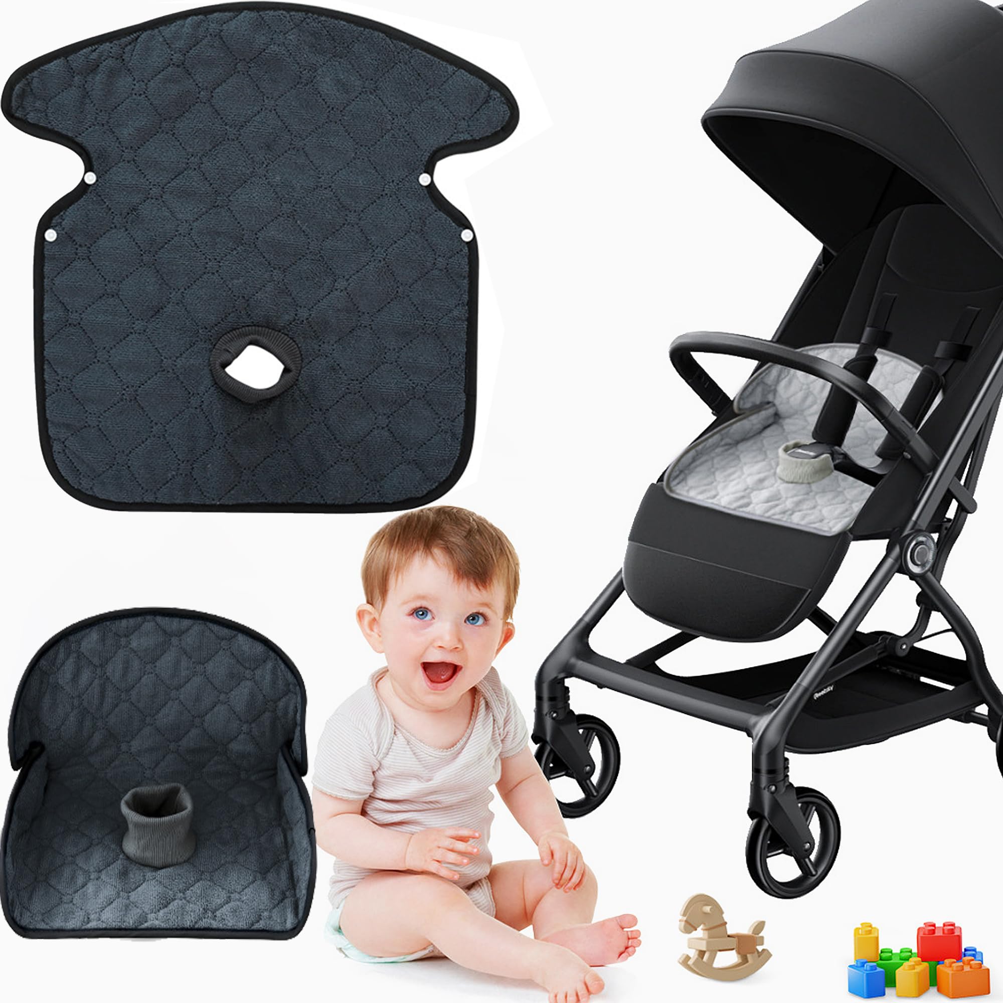 Almohadilla Protectora para el Asiento del Coche del Bebé y del Niño Pequeño, Almohadilla Protectora para el Orinal, Cubre el Orinal de Viaje de Migas, Derrames, Fugas de Pañales