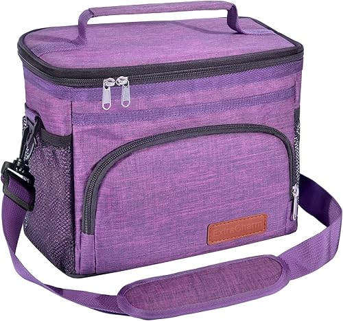 Miniatura 1 de ExtraCharm Lonchera aislada para mujereshombres lonchera reutilizable para oficina picnic senderismo playa a prueba de fugas 12 latas organizador