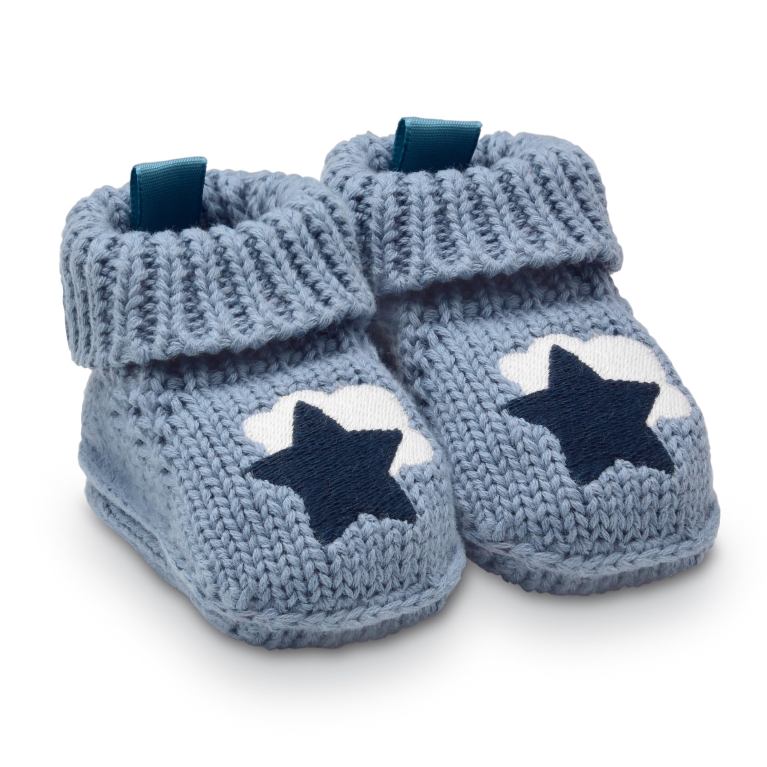 Knit Baby Bootie Star chaussons souples pour les nuits et siestes de bébé