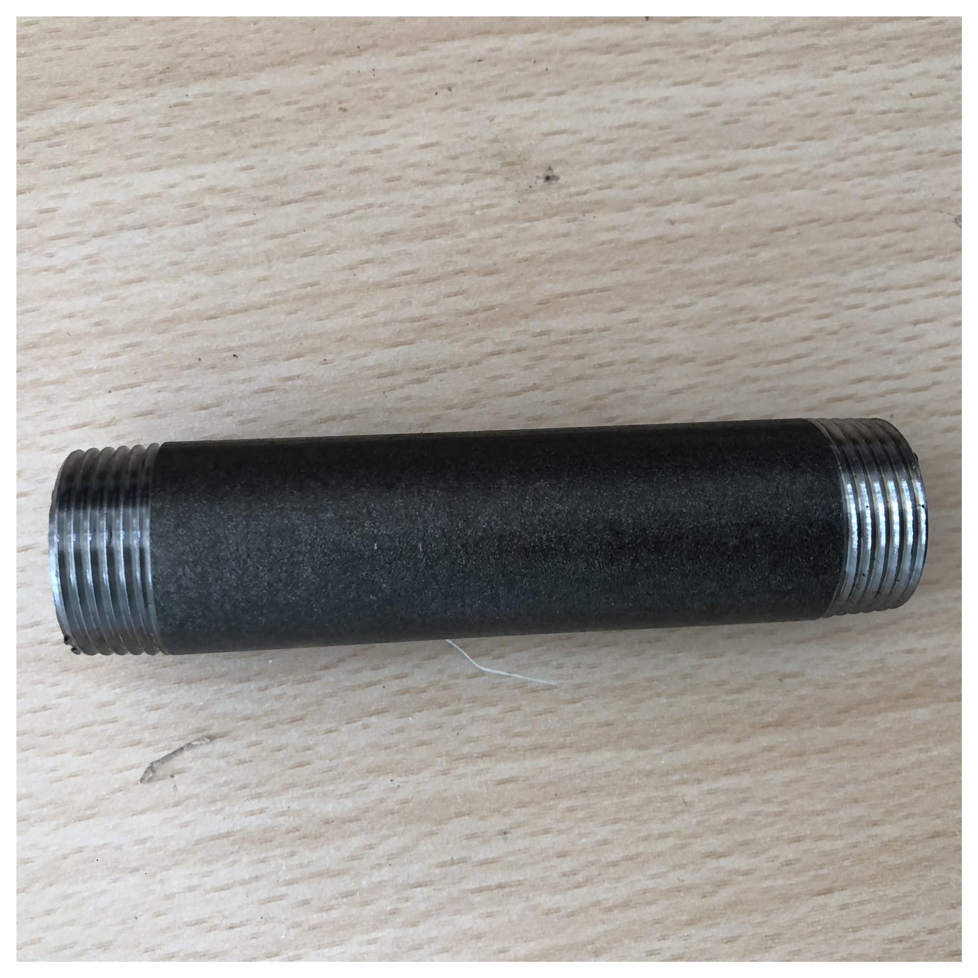 SBTRKT 8 Uds DN20 3 Agujeros Brida de Metal for Muebles Brida roscada Industrial Gris Oscuro Steampunk Montaje
